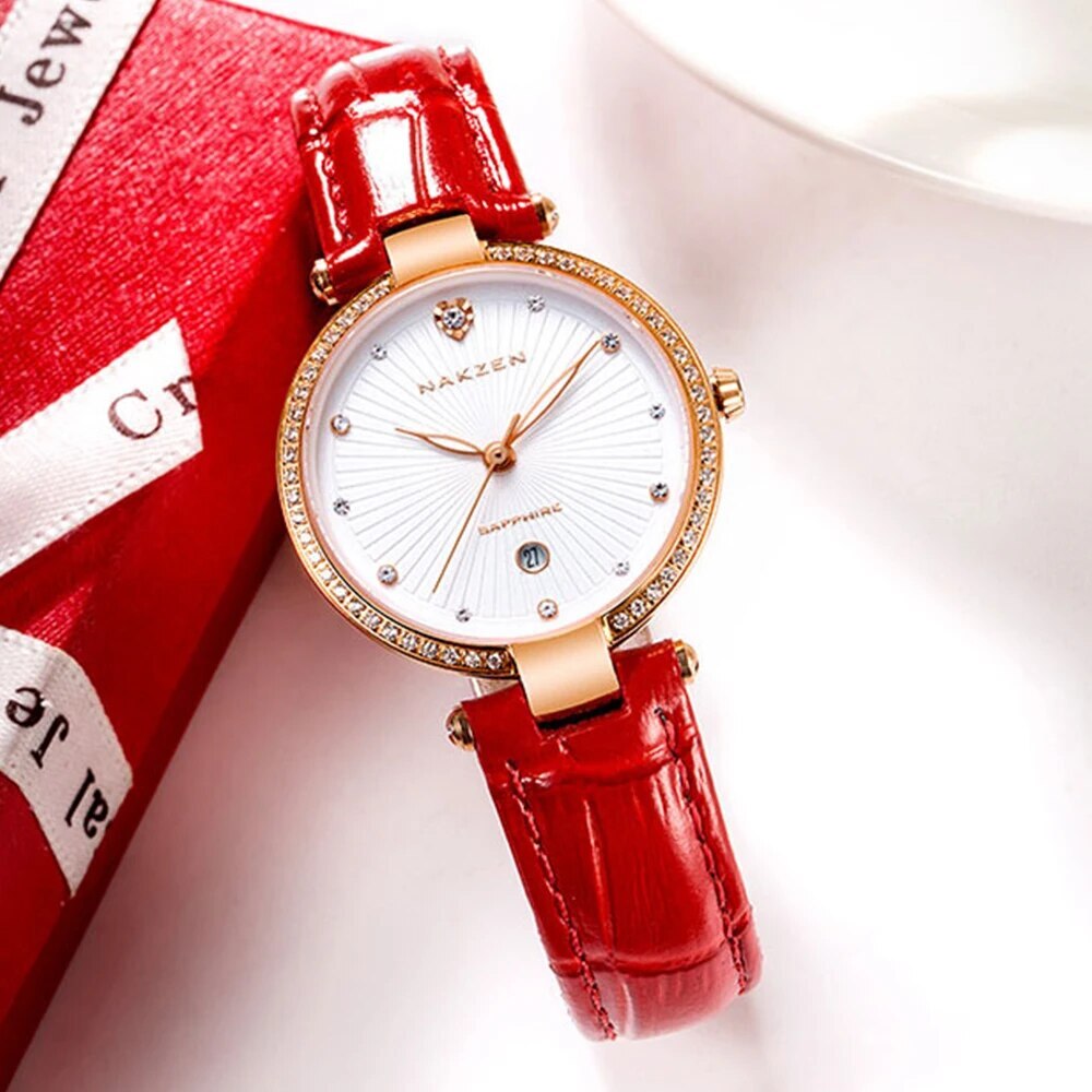 Fashion Women Watches 2021 New Leather Minimalist Watch Ladies Quartz Japan Movement Dress Wrist Watch Clock Montre Femme 4066