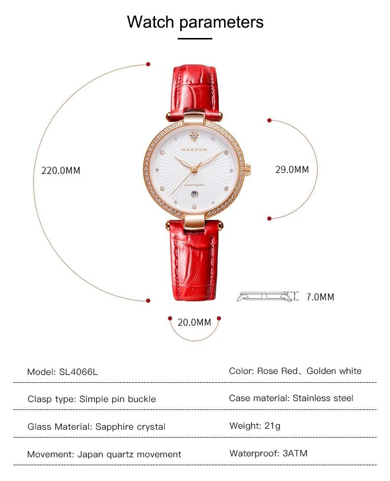 Fashion Women Watches 2021 New Leather Minimalist Watch Ladies Quartz Japan Movement Dress Wrist Watch Clock Montre Femme 4066