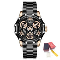 RUIMAS Quartz Watches Men's Business Wristwatch Waterproof Male Clock Chronograph Stainless Steel Casual Watch reloj hombre 331