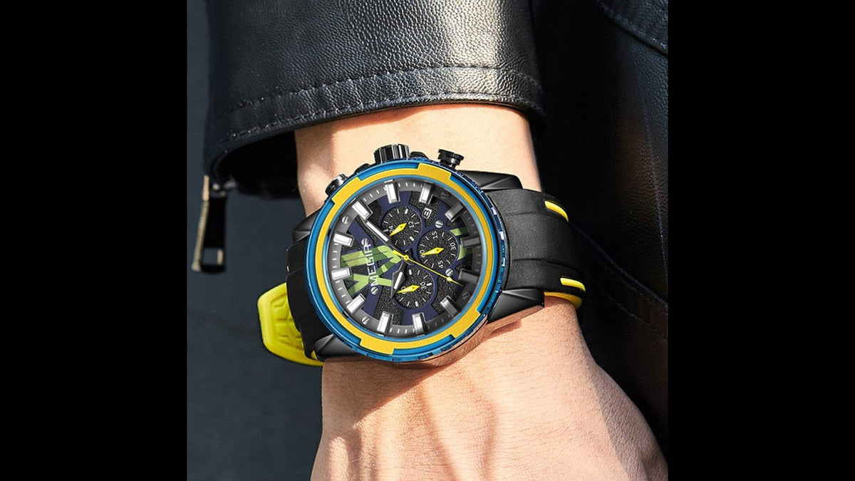 MEGIR New Sport Watch for Luxury Silicone Quartz Casual Wristwatch Waterproof Military Wrist Watch Man Clock Reloj Hombre 2133