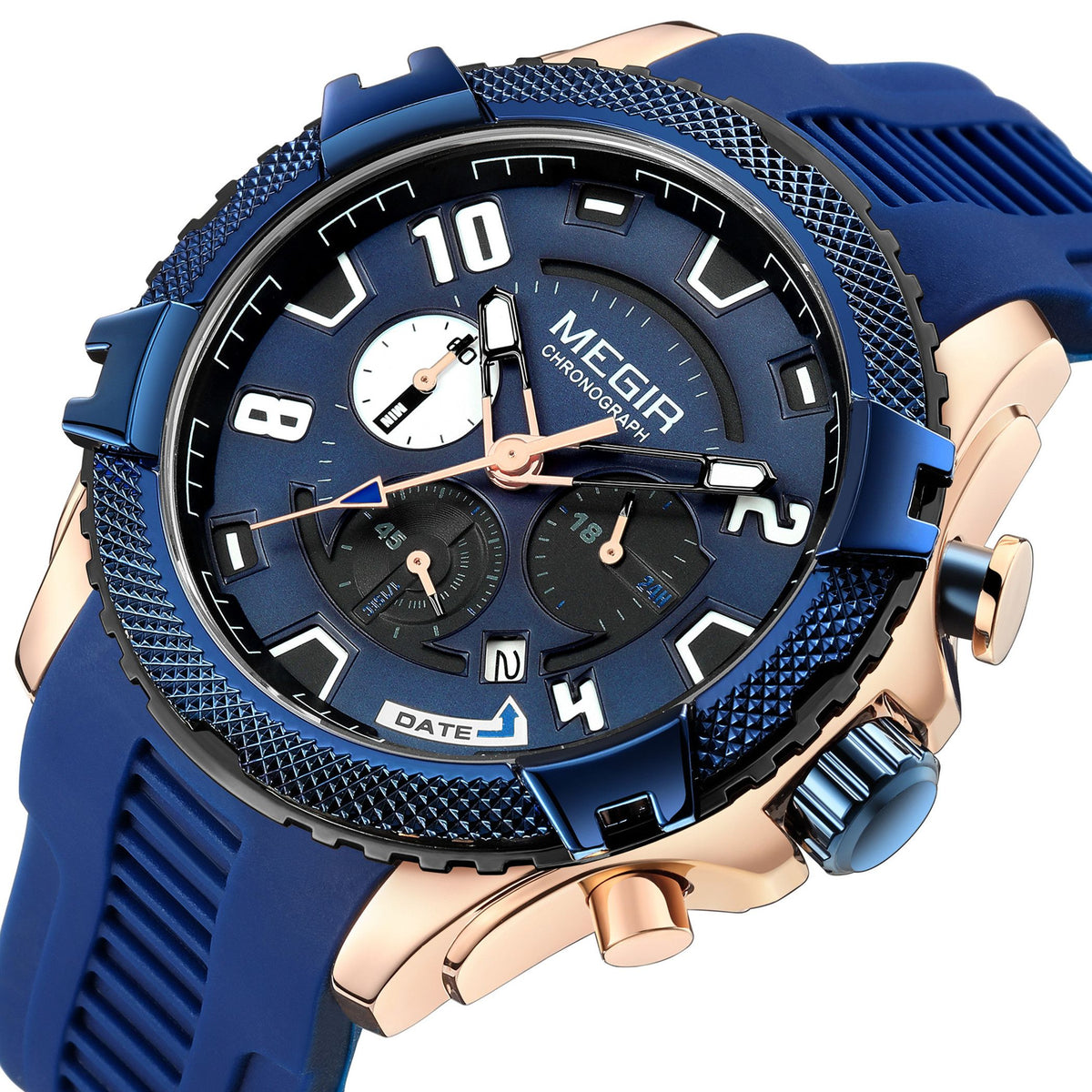 MEGIR Luxury Men's Watches Fashion Sport Quartz Watch Waterproof Date Chronograph Military Wristwatches Clock Reloj Hombre 2200