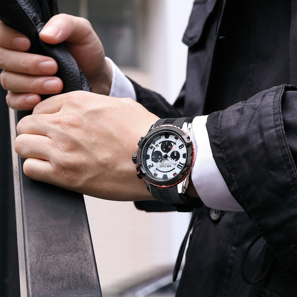 MEGIR Luxury Men's Watches Fashion Sport Quartz Watch Waterproof Date Chronograph Military Wristwatches Clock Reloj Hombre 2200