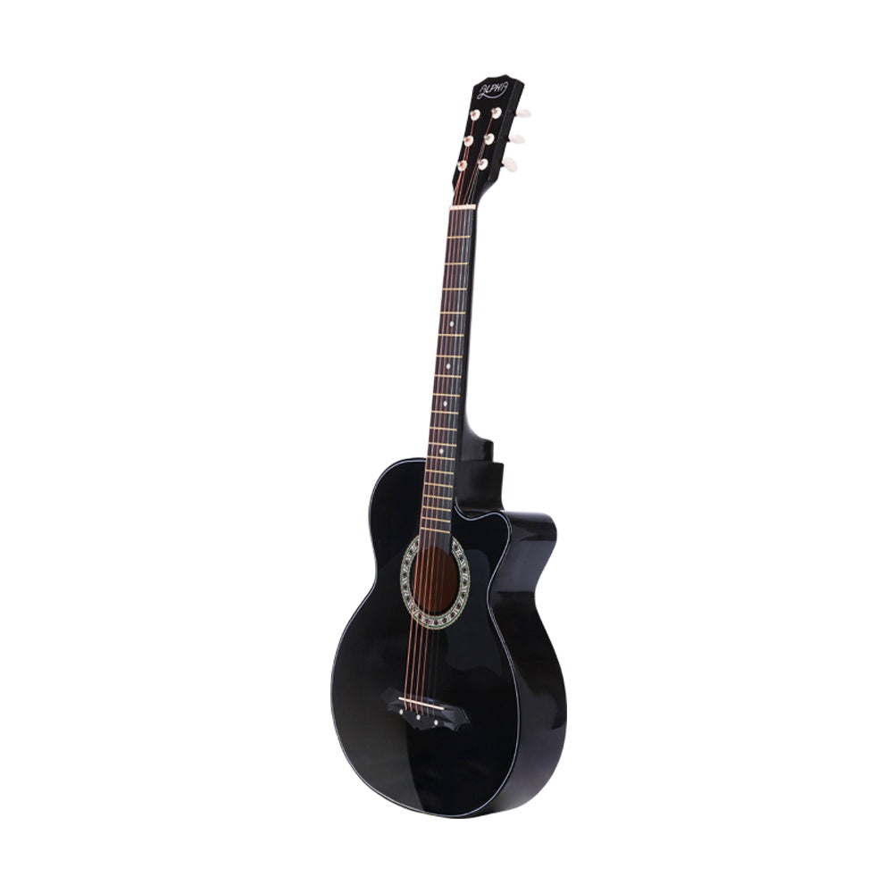 NNEDSZ 38 Inch Wooden Acoustic Guitar Black