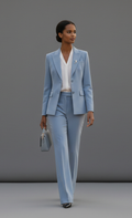 The Serene Skyline Modern Power Suit