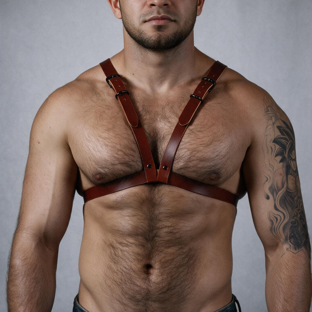Men's Leather Harness | Harness Men For Alternative Gothic Fashion